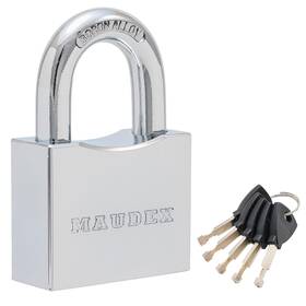 Rpb50 Maudex 060920560614 Heavy Duty Padlock With 5 Keys - 10mm Cut Resistant Hardened