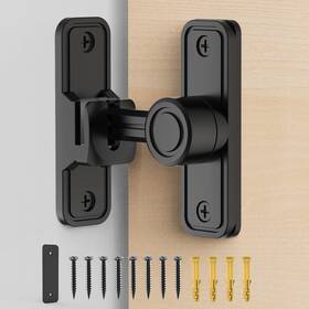 Ukot-002 Mebantoo Sliding Barn Door Lock Hardware 90 Degree Locks For Black