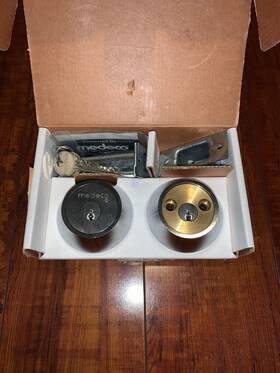 11-0102-26-00 Medeco Maxum Satin Chrome Double Cylinder Deadbolt With 2-3/8 Backset