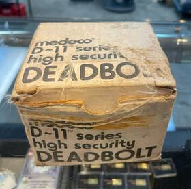 11-0102-d-05-00 Medeco D11 Series High Security Deadbolt With Box And Parts Ready To Ship