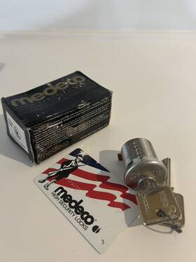 Ct-201 Medeco 1-1/4 Inch Mortise Cylinder Satin Nickel Cam Schlage A/c/d Nib