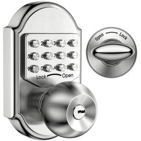 Megaflint 791315518273 Keyless Entry Door Lock Deadbolt Keypad Mechanical Stainless Steel