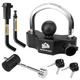 79889 Metoware Heavy Duty Trailer Coupler Lock Set - Universal Ball 1
