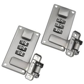 Hjdz20220193 Mewutal 2 Vanity Case Buckle Luggage Combination Lock Toolbox Pearl Nickel