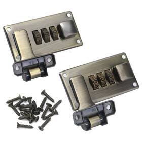 Hjdz20220547 Mewutal 2pcs Luggage Suitcase Combination Lock 3 Digit Bronze