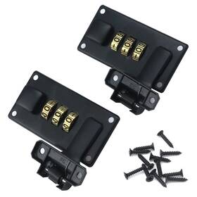 Hjdz20220548 Mewutal 2pcs Luggage Suitcase Combination Lock 3 Digit Matte Black