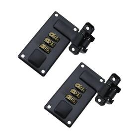 Hjdz20222354 Mewutal 2pcs Luggage Combination Locks 3 Digit Matte Black