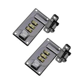 Hjdz20222355 Mewutal 2pcs Luggage Combination Locks 3 Digit Password Black