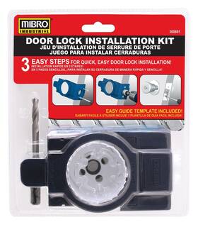 300691 Mibro 066366300697 Bi-metal Door Lock And Deadbolt Installation Kit For Wood Metal Doors