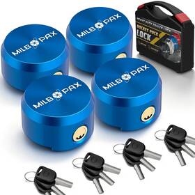 Pl-blue-4 Milbopax Trailer Door Lock Keyed Alike Puck Locks For Trailers Vans And Sheds Pus