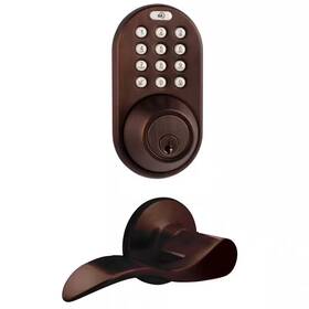 Milocks 313034970936 Keyless Entry Deadbolt And Lever Handleset Door Lock Combo Electronic Digital Ke