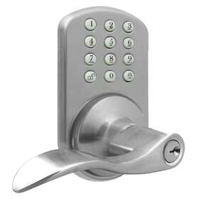 10-codes Milocks 445013489450 Electronic Digital Keypad Door Lock Keyless Entry Lever Handle