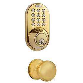 Tfk-02p Milocks 632898000437 Digital Deadbolt Door Lock And Passage Knob Combo With Keyles