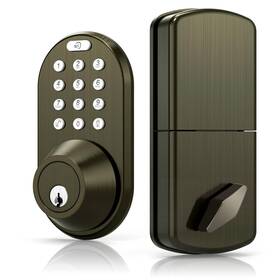 Milocks 632898002547 Keyless Entry Keypad Door Lock - Upgraded Smart Electronic Digital Code Deadb
