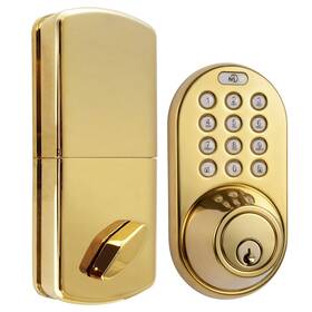 Tf02p Milocks 632898900270 Digital Deadbolt Door Lock With Electronic Keypad For Exterior Doors Polis