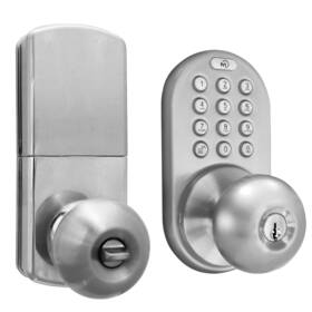 Dkk-02sn Milocks 653801183436 Indoor Electronic Touchpad Keyless Entry Door Lock Satin Nickel