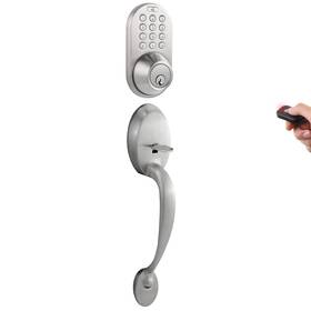 Bxf-02sn Milocks Digital Deadbolt Door Lock And Passage Handleset Combo With