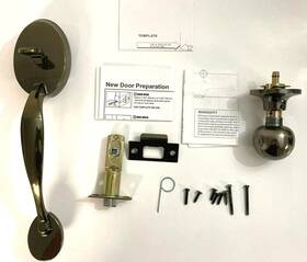 Psgh-02aq Milocks Entry Door Pass Through Handset Antique Brass