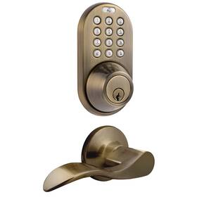 Tfl-02aq Milocks Digital Deadbolt Door Lock And Passage Lever Handle Combo Wi