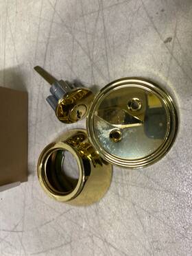 Mlk1218pb Miseno Single Cylinder Keyed Entry Deadbolt - Polished Brass