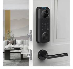 Ls-c95 Modnlock Smart Lock 7-in-1 Keyless Entry Door With Handle App Control Fingerprint