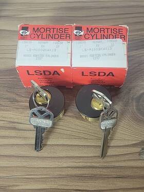 C197 Mortise Keyed Cylinder For Locks 1 Inch Lock Replacement