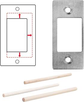Mosecyou 445012464441 Deadbolt Restorer Strike Plate Fix Dead Bolt Misalignment/sticking/jamming