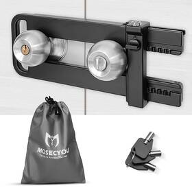 Kl-b-1 Mosecyou Double Door Locking Device French Lock Security Black