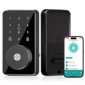 Zn-s01-3 Mousetro Smart Lock 4-in-1 Keyless Entry Door For Front 6 Digital Code Doo