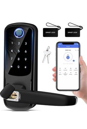 Msr X6 705353871214 Smart Door Lock With Handle Keyless Entry Digital For Front/interior