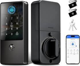 38405 Msr605 Biometric Smart Lock With App Control And Keypad Keyless Entry Deadbolt