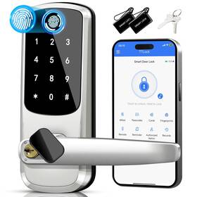 Msr605 733810072041 Smart Door Handle Lock With Keypad Keyless Entry Locksmart Locks For Fro