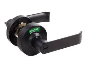 Mutex 782403431483 Commercial Door Handle Vacant/in Use Bathroom Lock Black