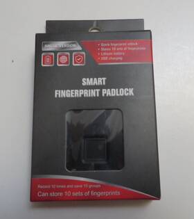 My Store 197644480968 Smart Fingerprint Padlock Black