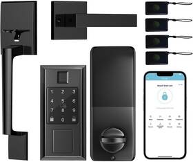 8002-2051 Narpult Smart Lock W Front Door Handle Set Keyless Entry Deadbolt Open Box