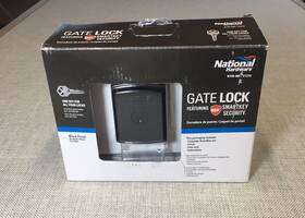 N109-080 National Hardware Smartkey Gate Lock Black Factory Sealed