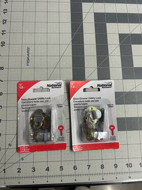 V239-178 National Hardware 2-pack Lot Keyed Alike Drawer Utility Lock Camlock