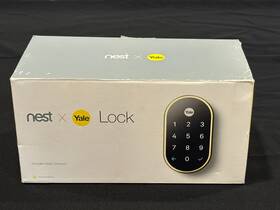 Nest 081023007207 X Yale Lock With Google Connect-polished Brass-unsealed Open Box-new