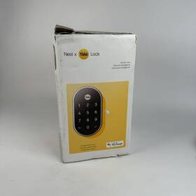 Nest X Yale 081023845045 Smart Lock Wi-fi Replacement Deadbolt With App Keypad Satin Nickel L