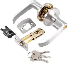 Neunwolken 680358204819 Lever Door Handle Lock With Keyed Exterior Privacy Knob Interior
