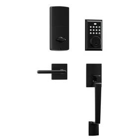 3017 Neutype Keyless Keypad Deadbolt With Handle Matte Black 4-8 Digit Passcode One Tou