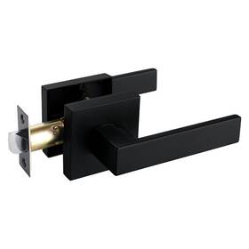 Htl01-bm-ps-1p Newbang Solid Door Lever Handle Matte Black Finish 1 Pack