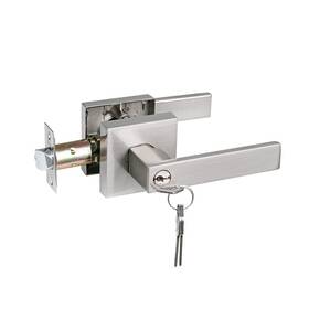 Htl01-sn-et-1p Newbang Keyed Entry Lever Lock For Exterior And Front 1 Pack Brushed Nickel