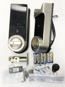 Al40b Ngteco Untested Smart Lock Door Deadbolt Electronic Fingerprint Keyless