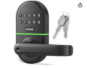 Nice Digi 445007130108 Smart Keypad Door Lock With Handle Keyless Entry For Front - Ele