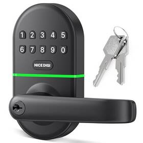 Nice Digi 709226965352 Smart Keypad Door Lock With Handle Keyless Entry For Front -
