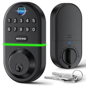 Nice Digi 716963370684 Smart Deadbolt Door Lock With Keypad Keyless Entry For Front D