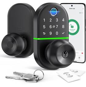 Nice Digi 716963370981 Keypad Door Knob For Front Keyless Entry Lock Biometric