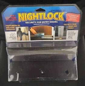 Nightlock 704125140046 New Door Barricade Brace The Security Lock Dark Bronze Finish
