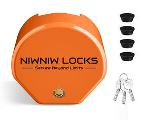 Tts-1 Niwniw Heavy Duty Trailer Hitch Lock - Universal Fit 1-7/8 Inch 2 And 2-5/16 Couplers